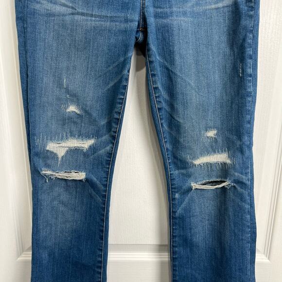 Madewell Cali Demi-Boot Jeans in Bronson Wash: Button-Front Edition Women's 26 - Picture 4 of 11